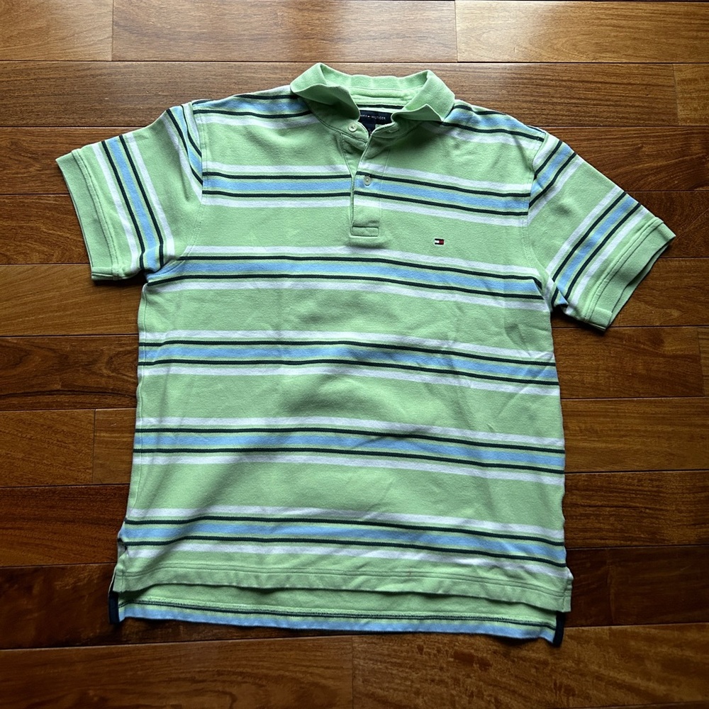 Green Tommy Hilfiger polo size L